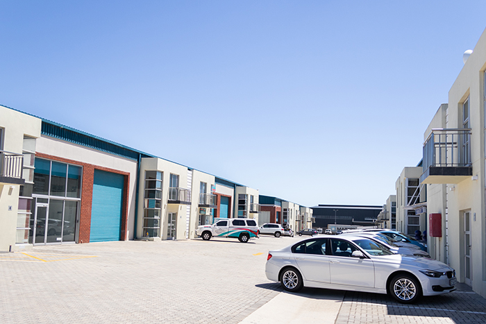 Office buildings and parking