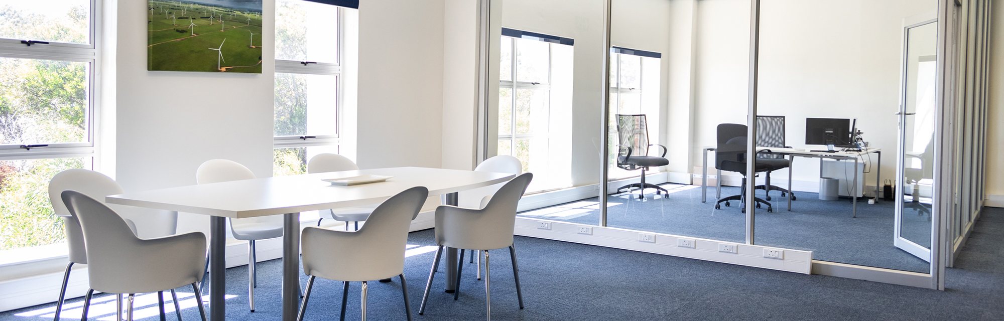 Office with furniture